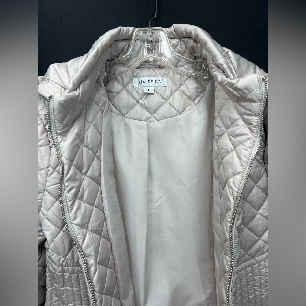 Brand new  with tag Via Spiga's quilted coat is a cozy essential size Large - Picture 9 of 16